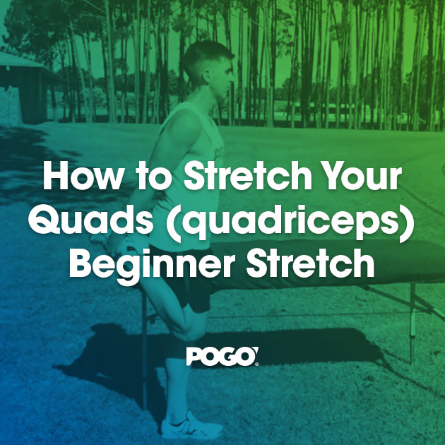 How To Stretch Your Quads Quadriceps Beginner Stretch Pogo Physio How To Stretch Your Quads Quadriceps Beginner Stretch Pogo Physio
