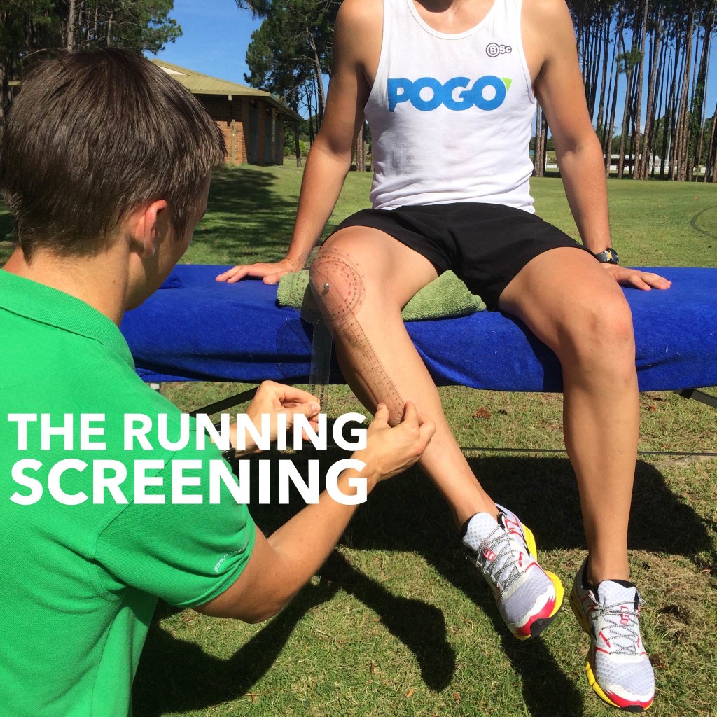 The running screening with Brad Beer physiotherapist