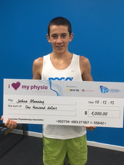 Joshua Manning I love My Physio Competition Winner