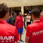 Team briefing with His Highness Shaikh Nasser Bin Hamad Al Khalifa