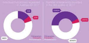 chiropractor, osteopath and physiotherapist