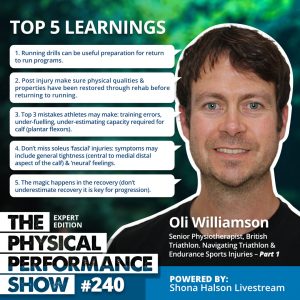 Oli Williamson Senior Physio The Physical Performance Show