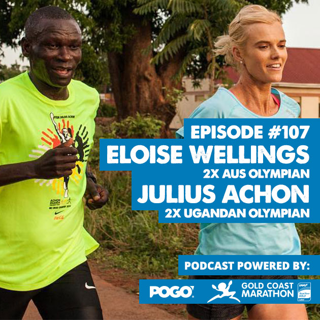 Eloise Wellings and Julius Achon