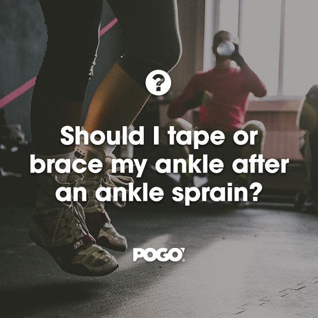 Should I tape or brace my ankle after an ankle sprain? POGO Physio